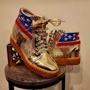 Woman's Custom Trump High Top Wedge